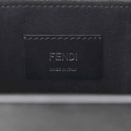 Fendi Calfskin Marble Logo Vertical Box Grigio Blue White 6 of 10