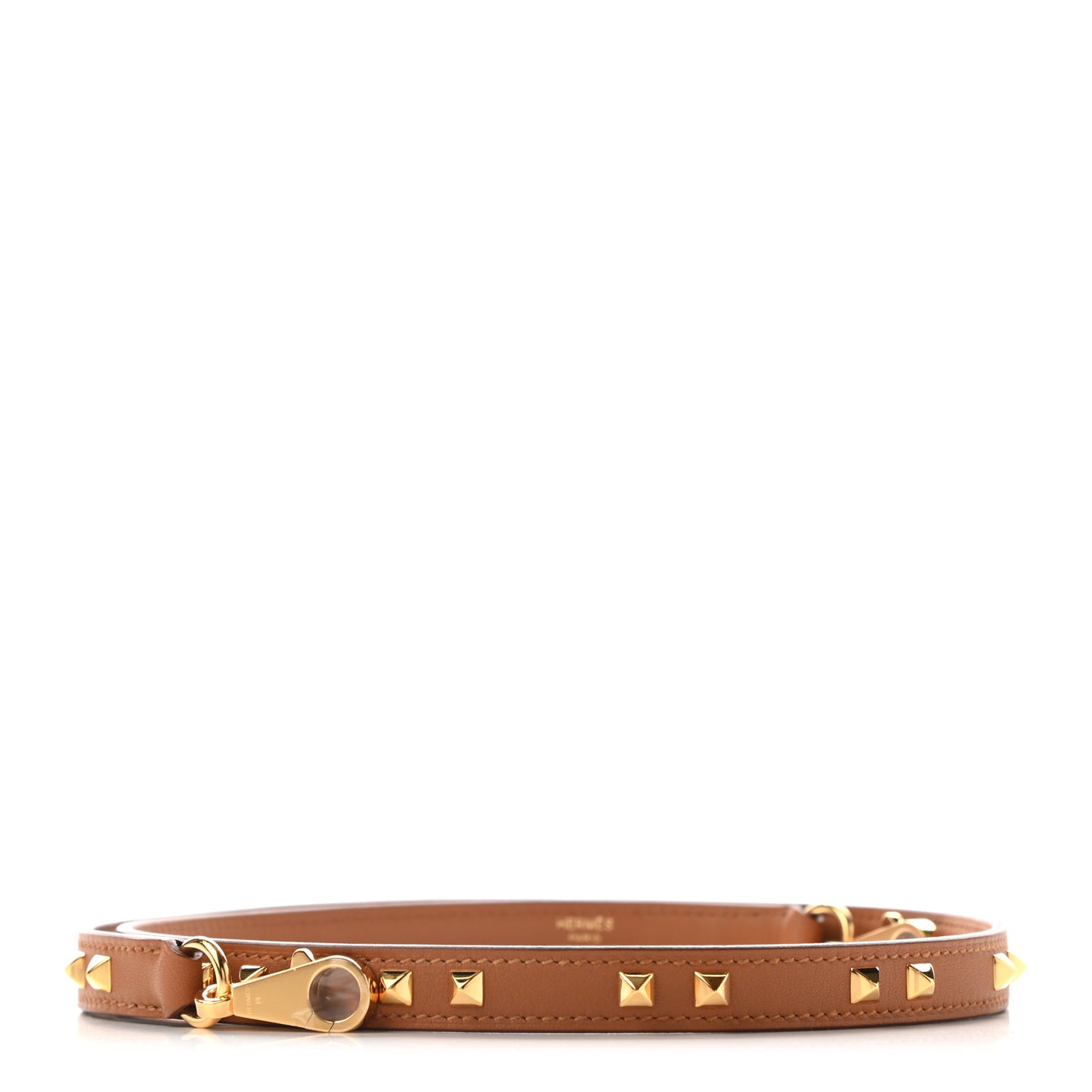 Swift 16mm Mini Dog Carres Bag Strap Gold