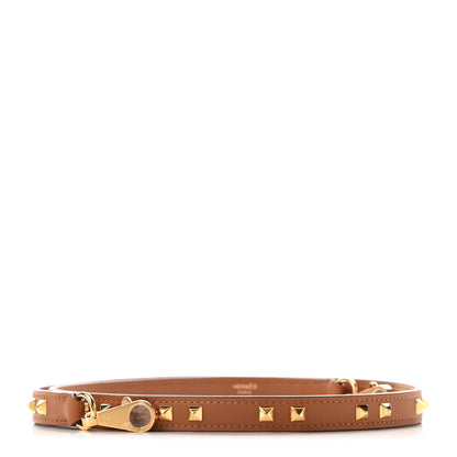 Hermes Swift 16mm Mini Dog Carres Bag Strap Gold 1 of 6