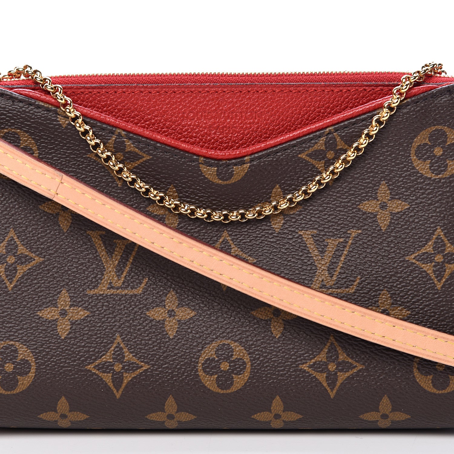 Louis Vuitton Monogram Pallas Clutch Cherry 7 of 12