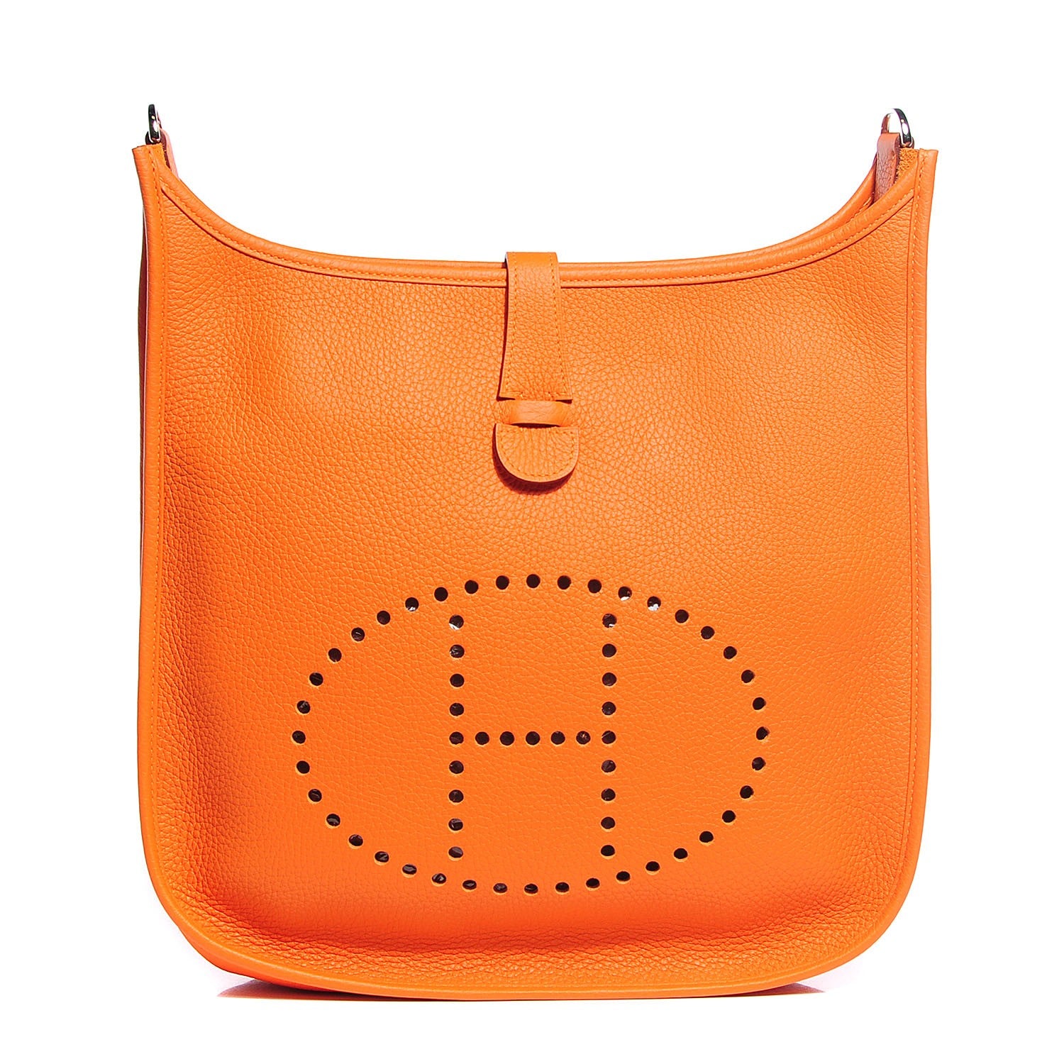 Hermes Taurillon Clemence Evelyne III GM Orange 1 of 15