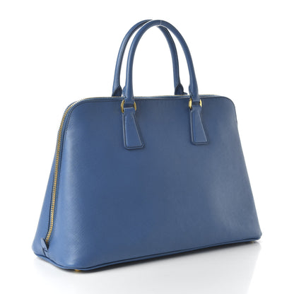 Prada Saffiano Lux Large Promenade Tote Bluette 3 of 9