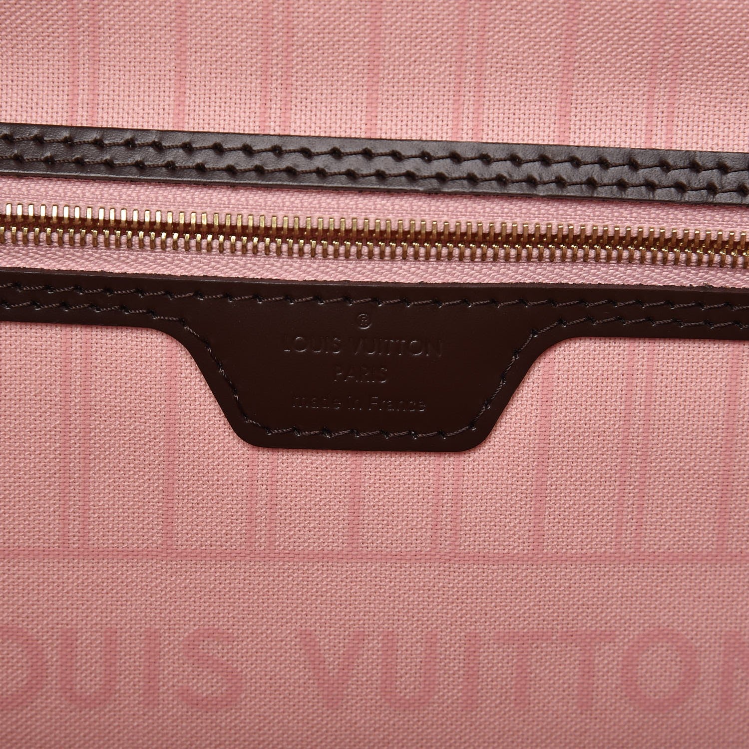 Louis Vuitton Damier Ebene Neo Neverfull MM Rose Ballerine 6 of 7
