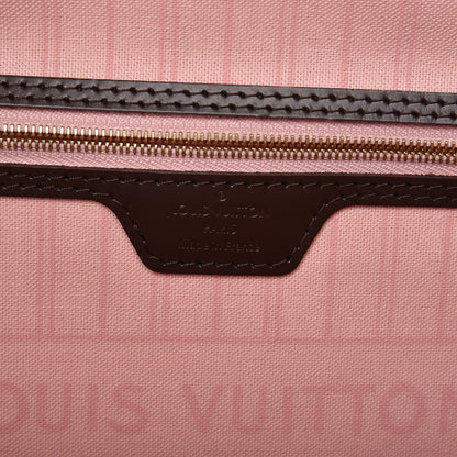 Louis Vuitton Damier Ebene Neo Neverfull MM Rose Ballerine 6 of 7