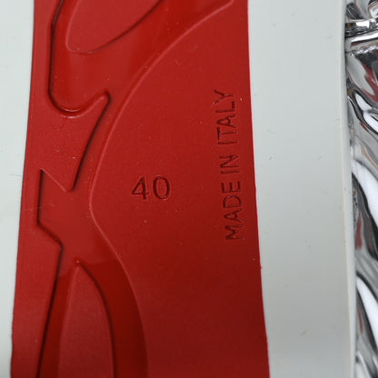 Christian Louboutin Metallic Oriona Lug 100 Boots 40 Silver 6 of 6