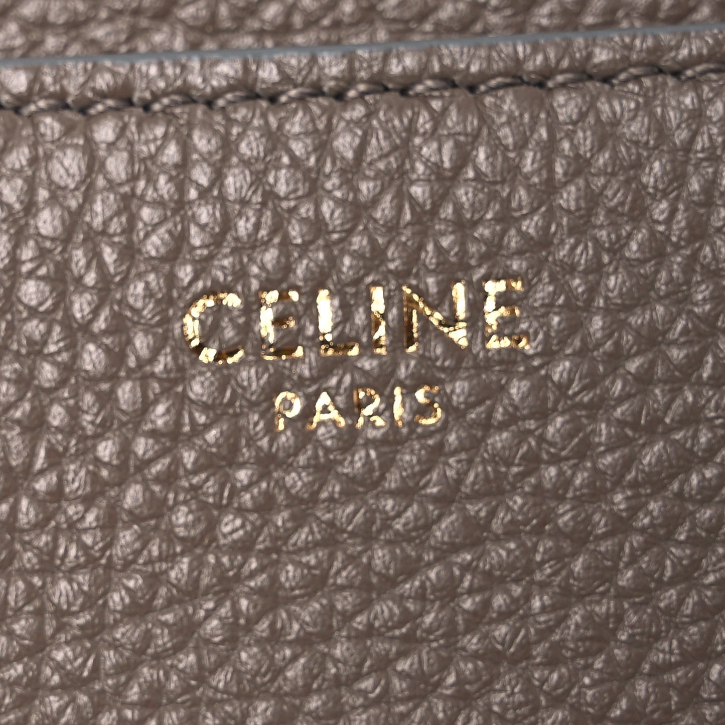 Grained Calfskin Besace Small 16 Pebble