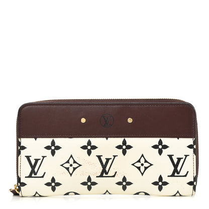 Louis Vuitton Calfskin Monogram Gamma Zippy Wallet White Chocolate 1 of 8