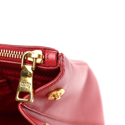 Prada Saffiano Medium Galleria Double Zip Tote Fuoco 19 of 25