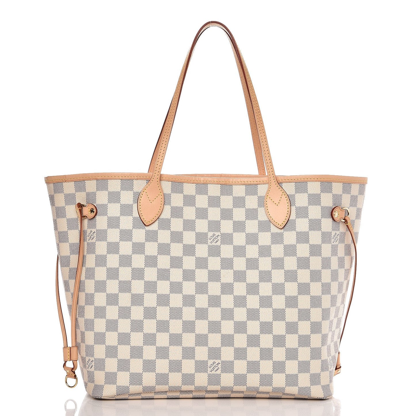 Damier Azur Neo Neverfull MM Rose Ballerine