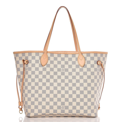 Louis Vuitton Damier Azur Neo Neverfull MM Rose Ballerine 3 of 9