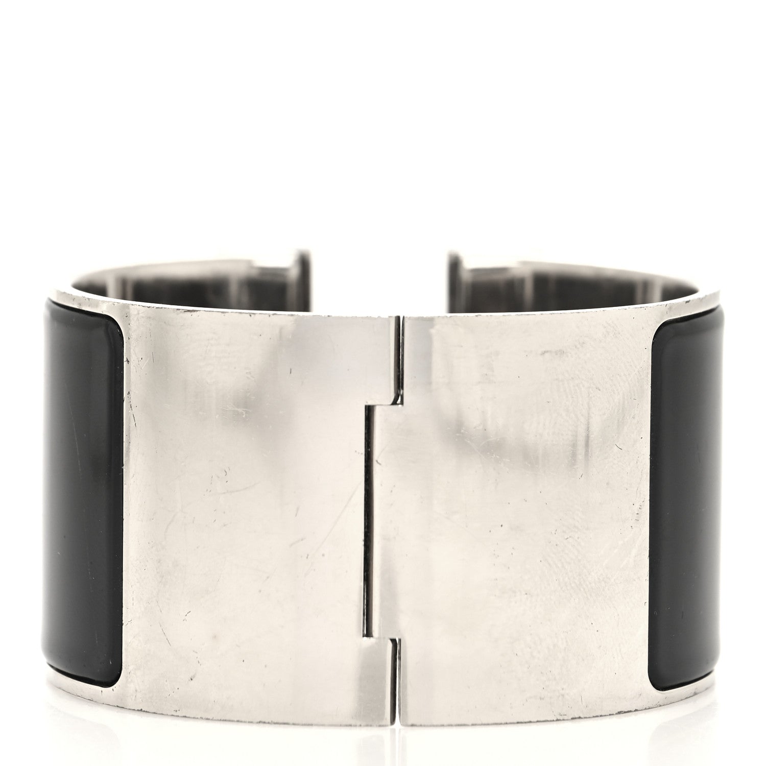 Hermes Enamel Extra Wide Clic Clac H Bracelet PM Black 3 of 5