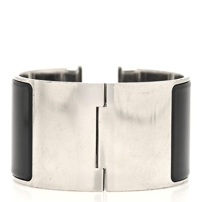 Hermes Enamel Extra Wide Clic Clac H Bracelet PM Black 3 of 5