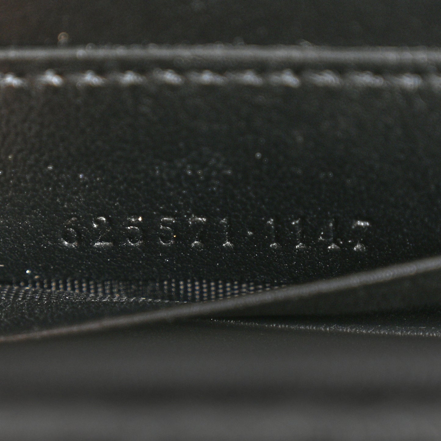 Calfskin GG Tennis Embossed Mini Crossbody Bag Black