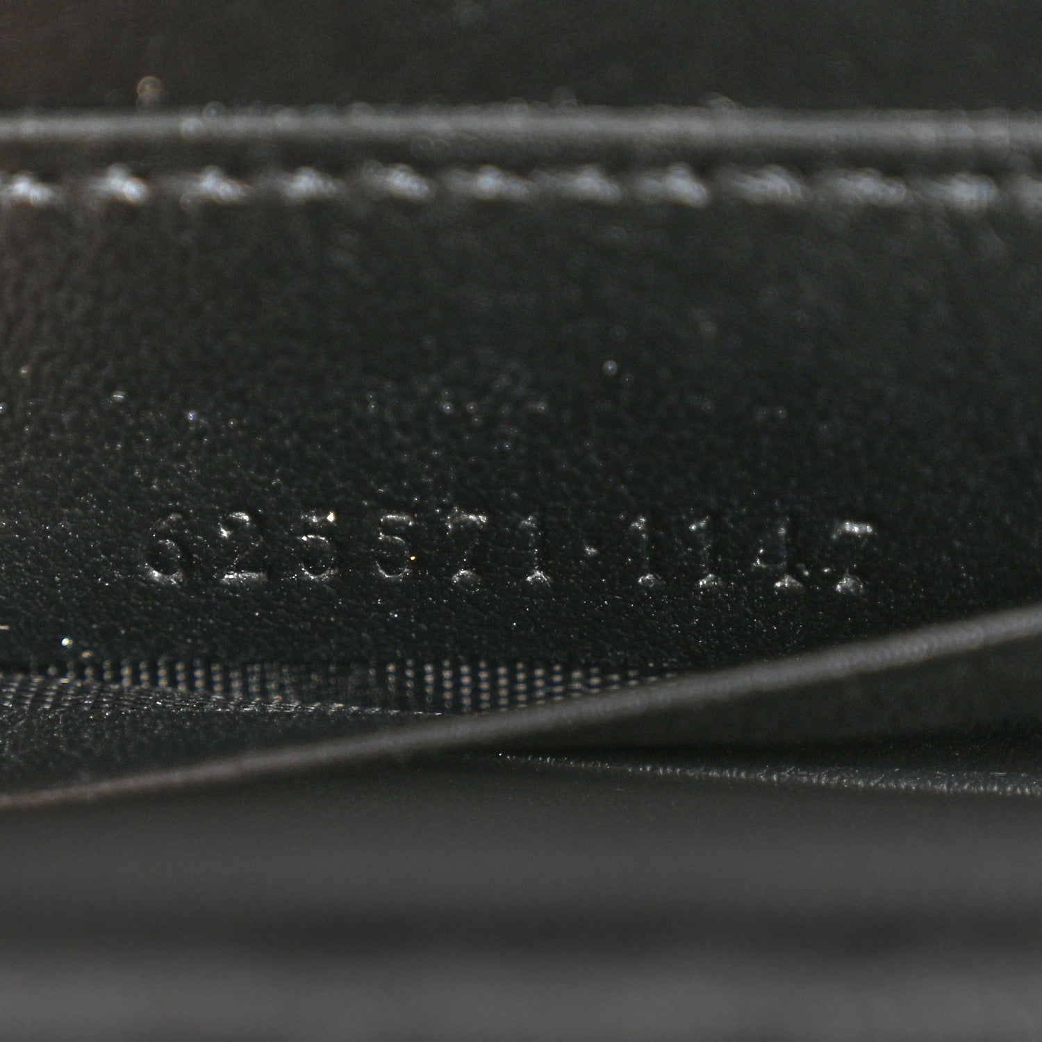Gucci Calfskin GG Tennis Embossed Mini Crossbody Bag Black 7 of 11