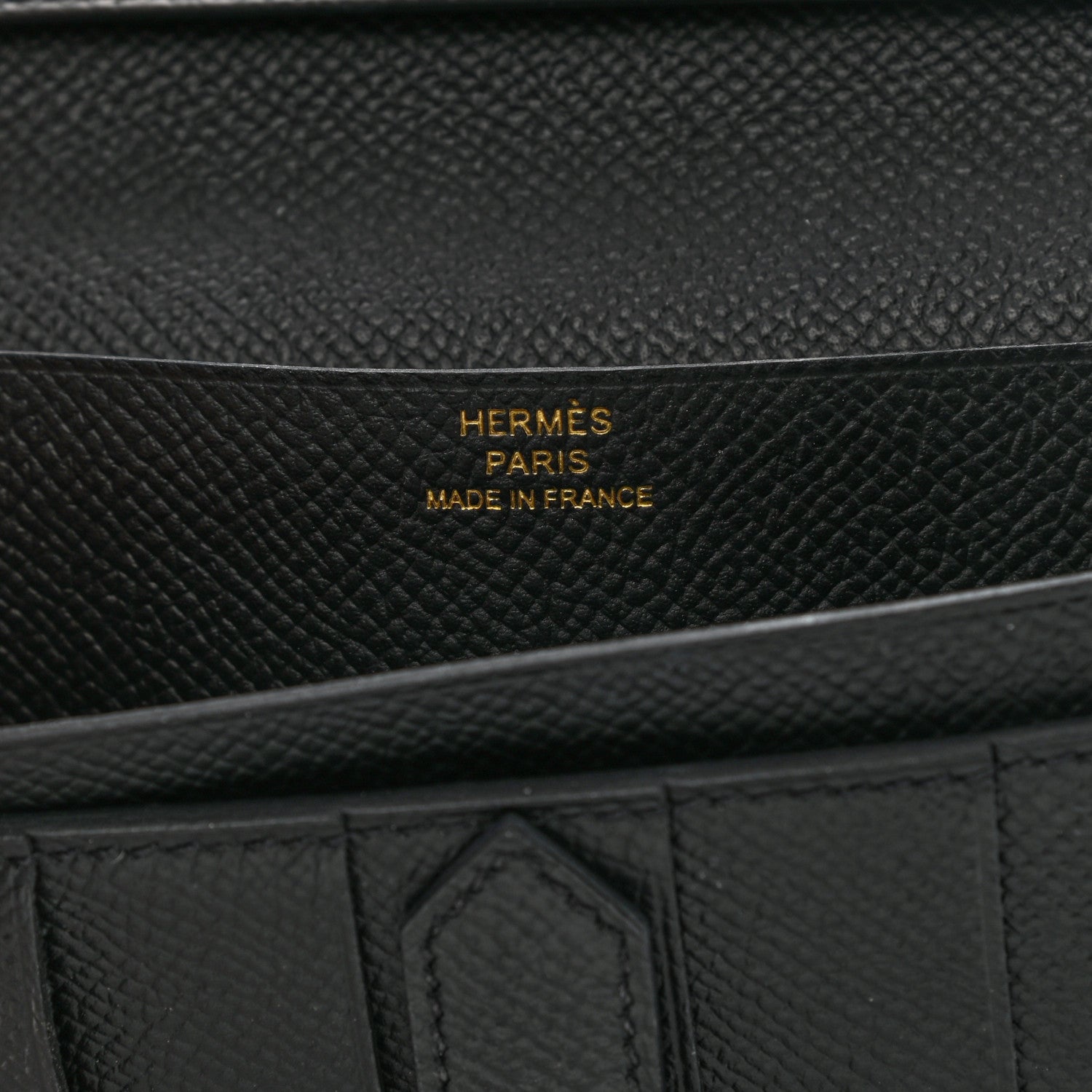 Hermes Epsom Bearn Gusset Wallet Black 6 of 8