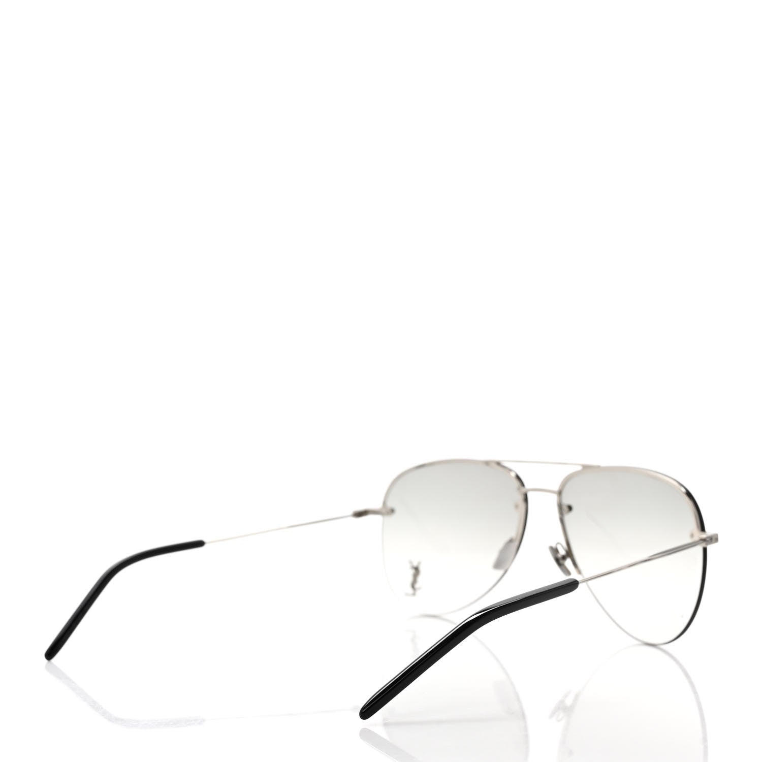 Saint Laurent Aviator Classic 11 Sunglasses Silver 4 of 10