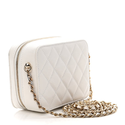 Chanel Caviar Quilted Camera Bag White 3 of 11