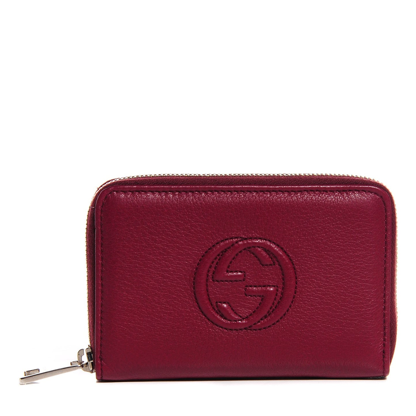 Calfskin Soho Compact Wallet Bordeaux