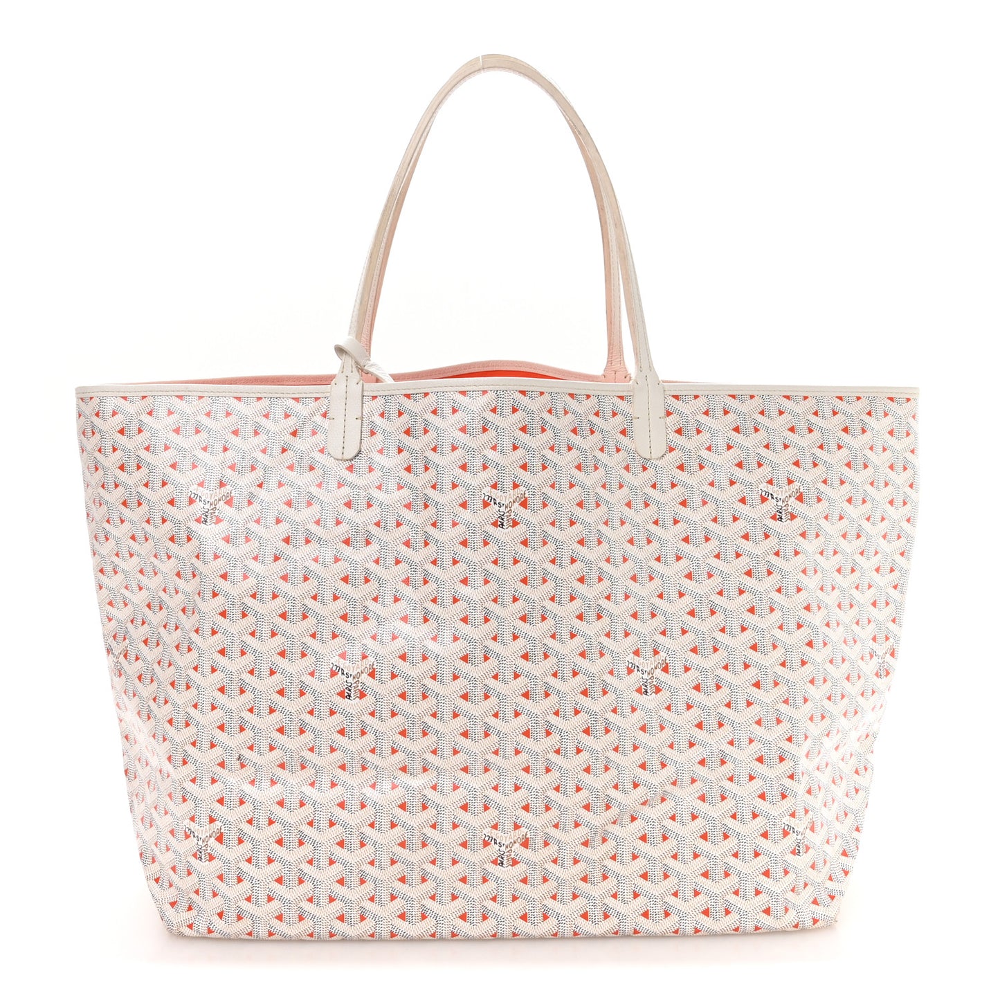 Goyardine Saint Louis Claire Voie GM White Orange