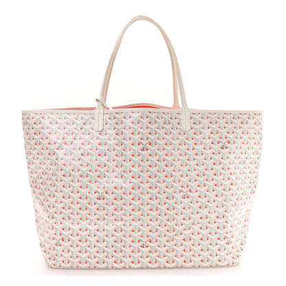 Goyard Goyardine Saint Louis Claire Voie GM White Orange 1 of 11