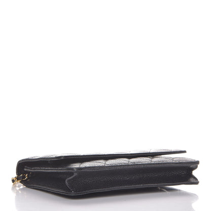 Chanel Caviar Quilted Wallet On Chain WOC Black 4 of 10