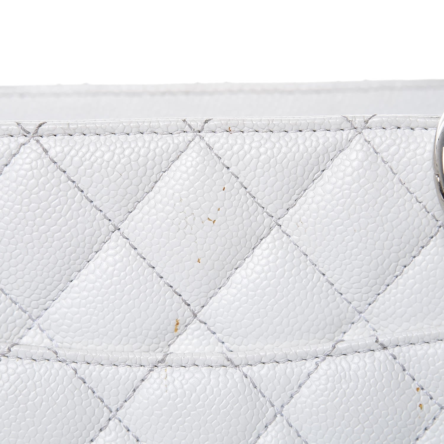 Chanel Caviar Quilted Grand Shopping Tote GST White 12 of 24