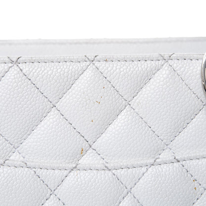 Chanel Caviar Quilted Grand Shopping Tote GST White 12 of 24