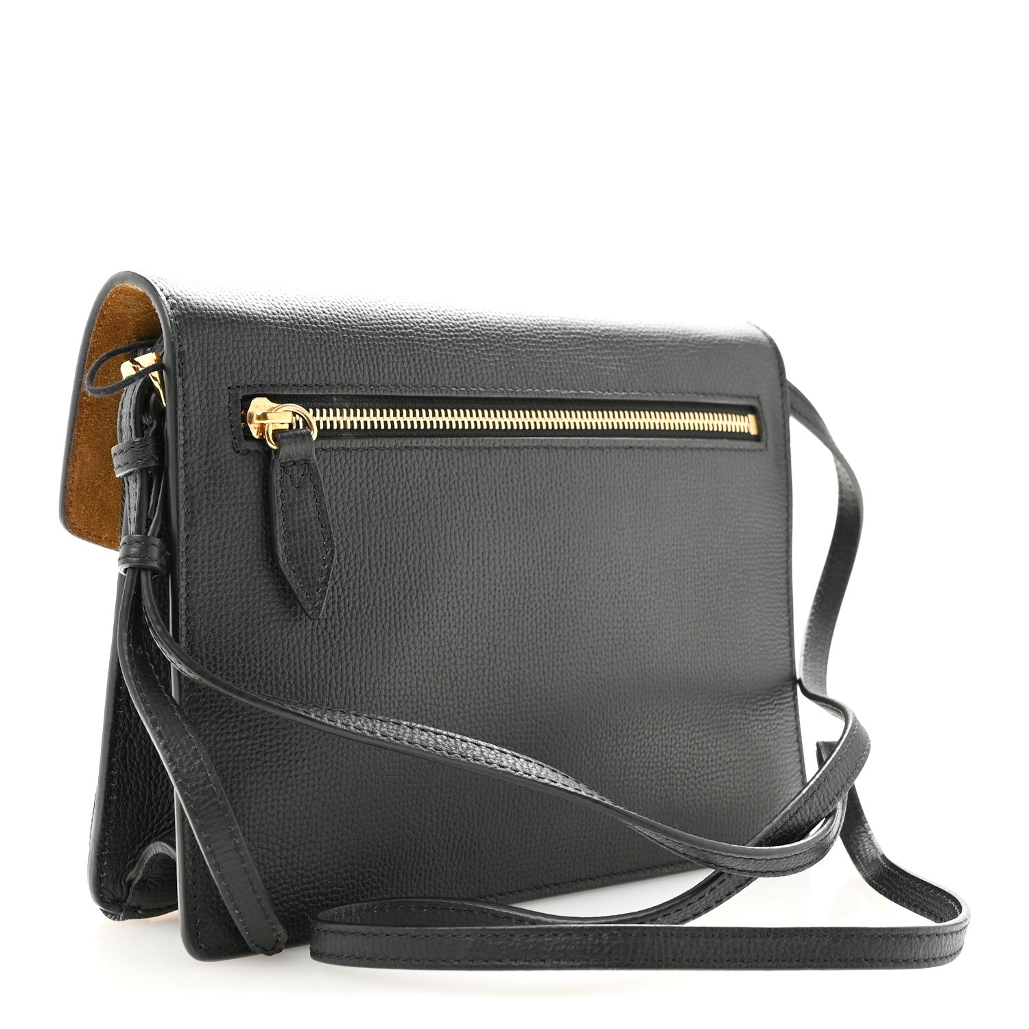 Burberry Derby Calfskin House Check Small Macken Crossbody Bag Black 3 of 13