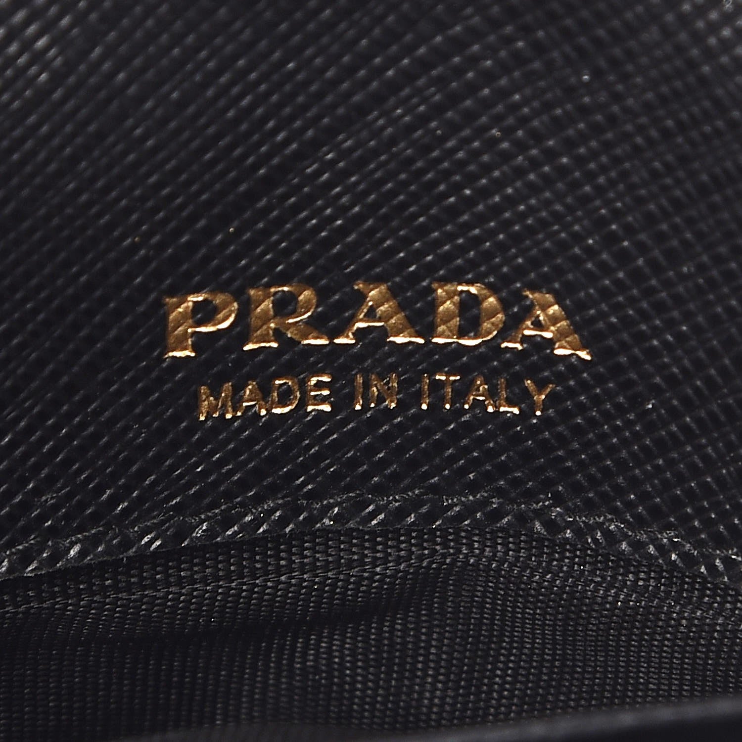 Prada Saffiano Metal Large Chain Wallet Black 6 of 9