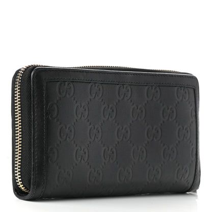Gucci Guccissima Sukey Zip Around Wallet Black 3 of 8