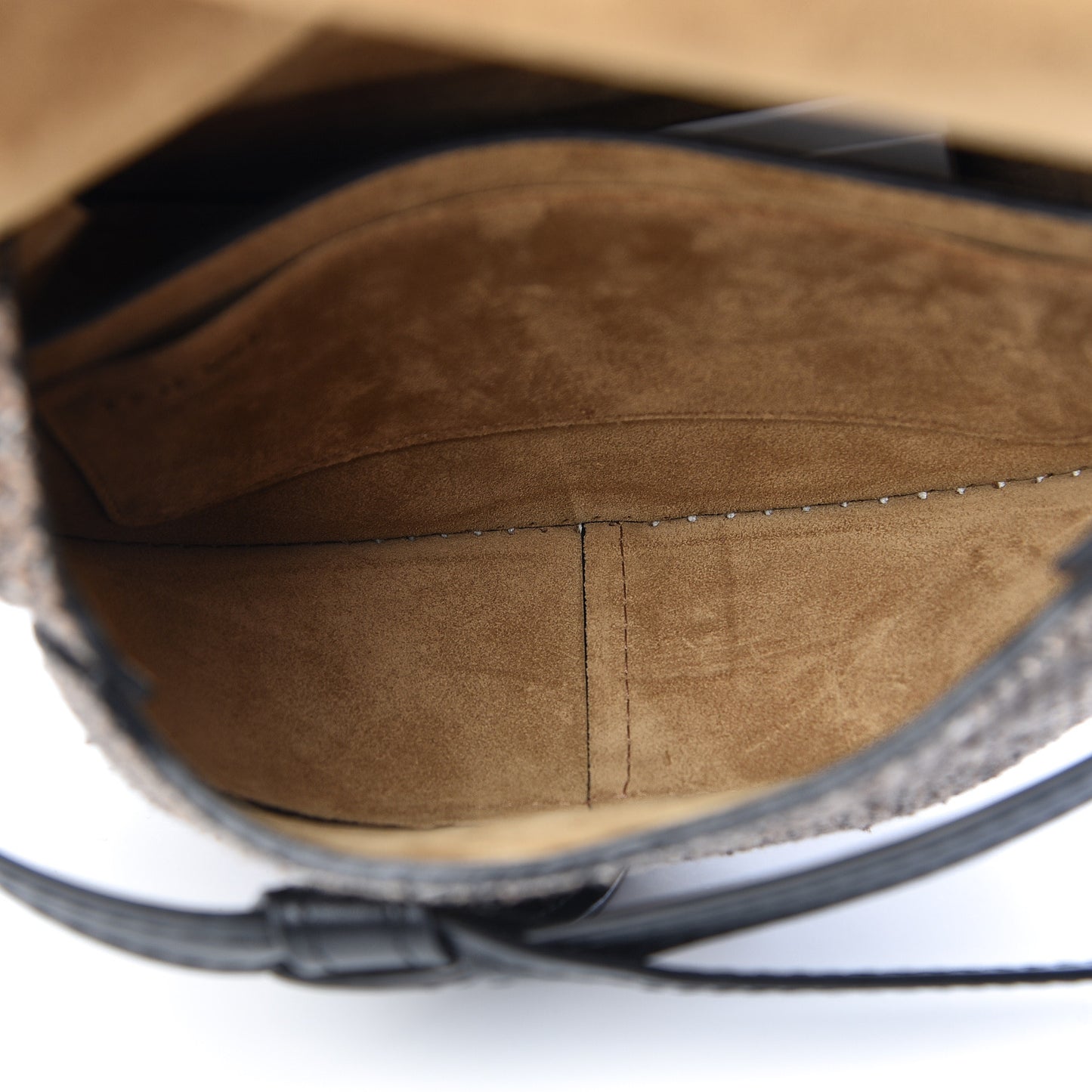 Calfskin Tweed Small Gate Crossbody Bag Tan