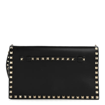 Valentino Garavani Nappa Rockstud Wristlet Clutch Black 1 of 13