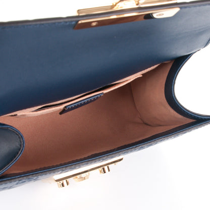 Gucci Guccissima Small Padlock Shoulder Bag Blue Agata 5 of 7