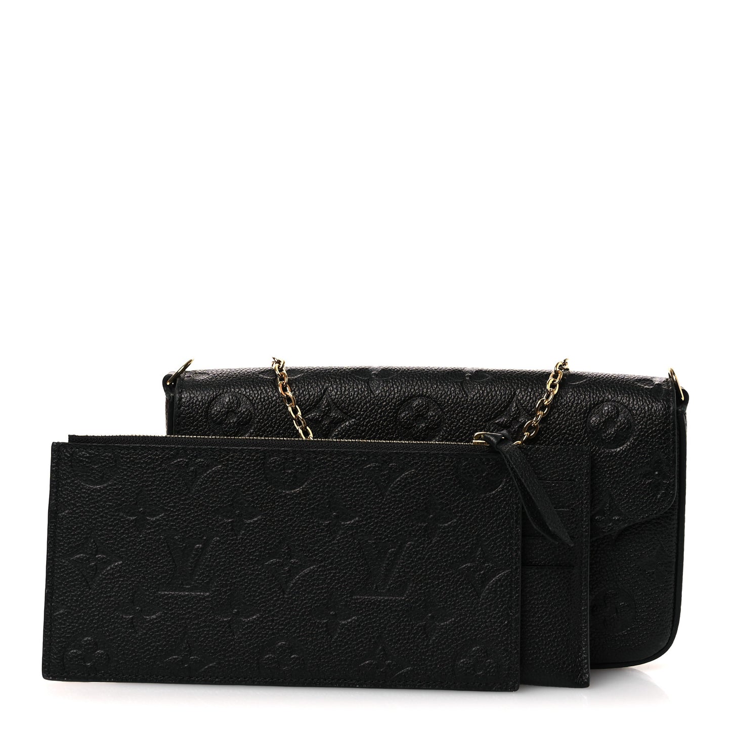 Empreinte Pochette Felicie Chain Wallet Black