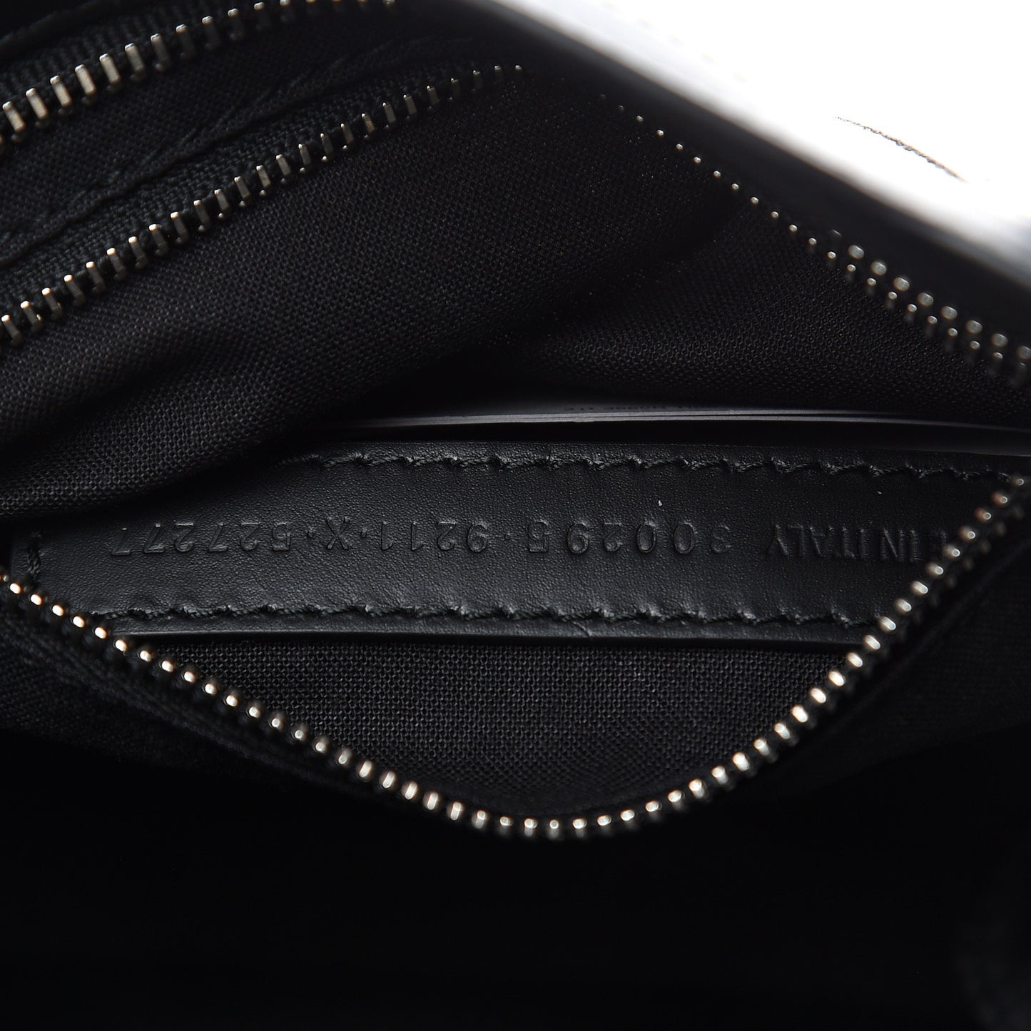 Canvas Satin Calfskin Diagonal Allover Logo Print Classic Silver Hardware Mini City Natural Black