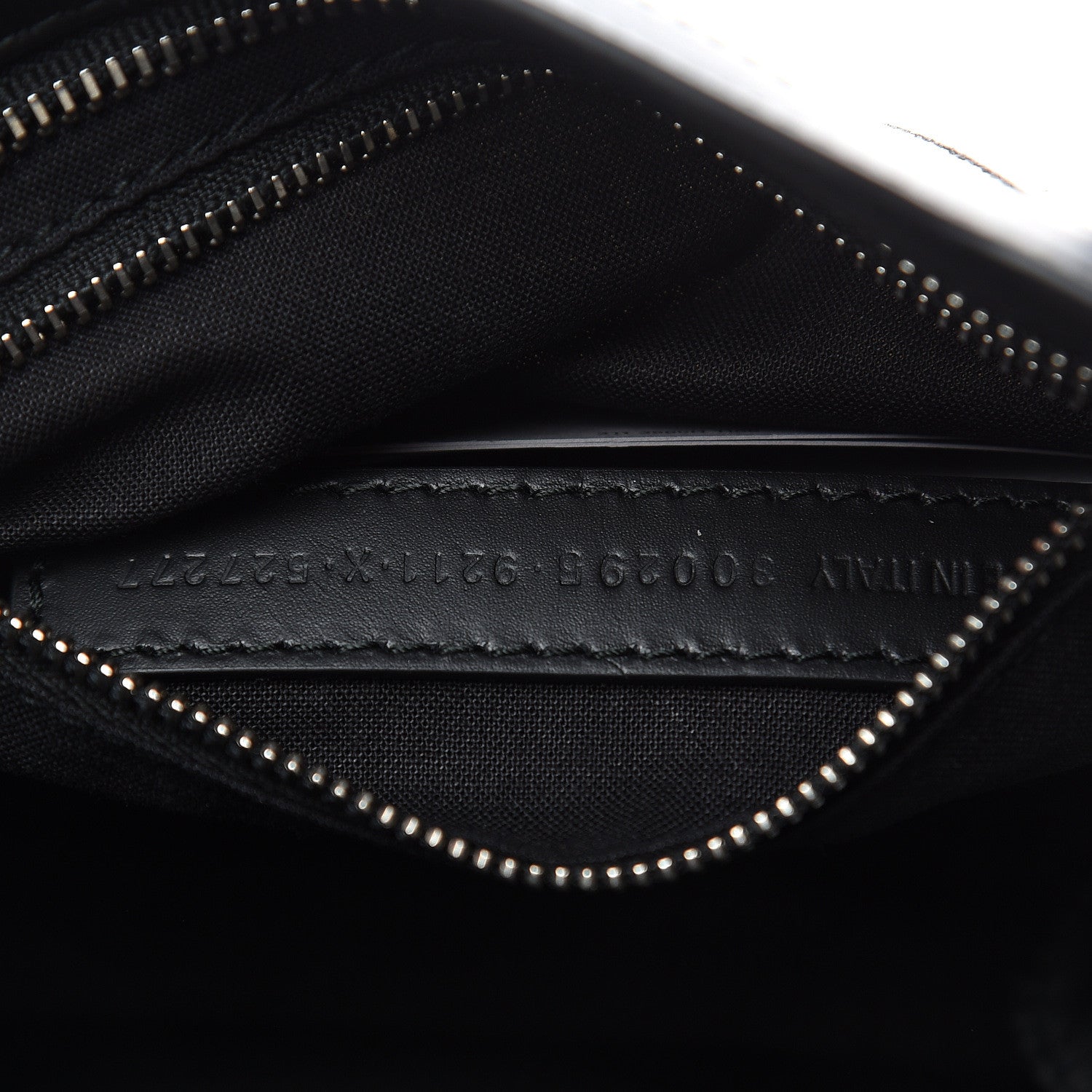 Balenciaga Canvas Satin Calfskin Diagonal Allover Logo Print Classic Silver Hardware Mini City Natural Black 7 of 10