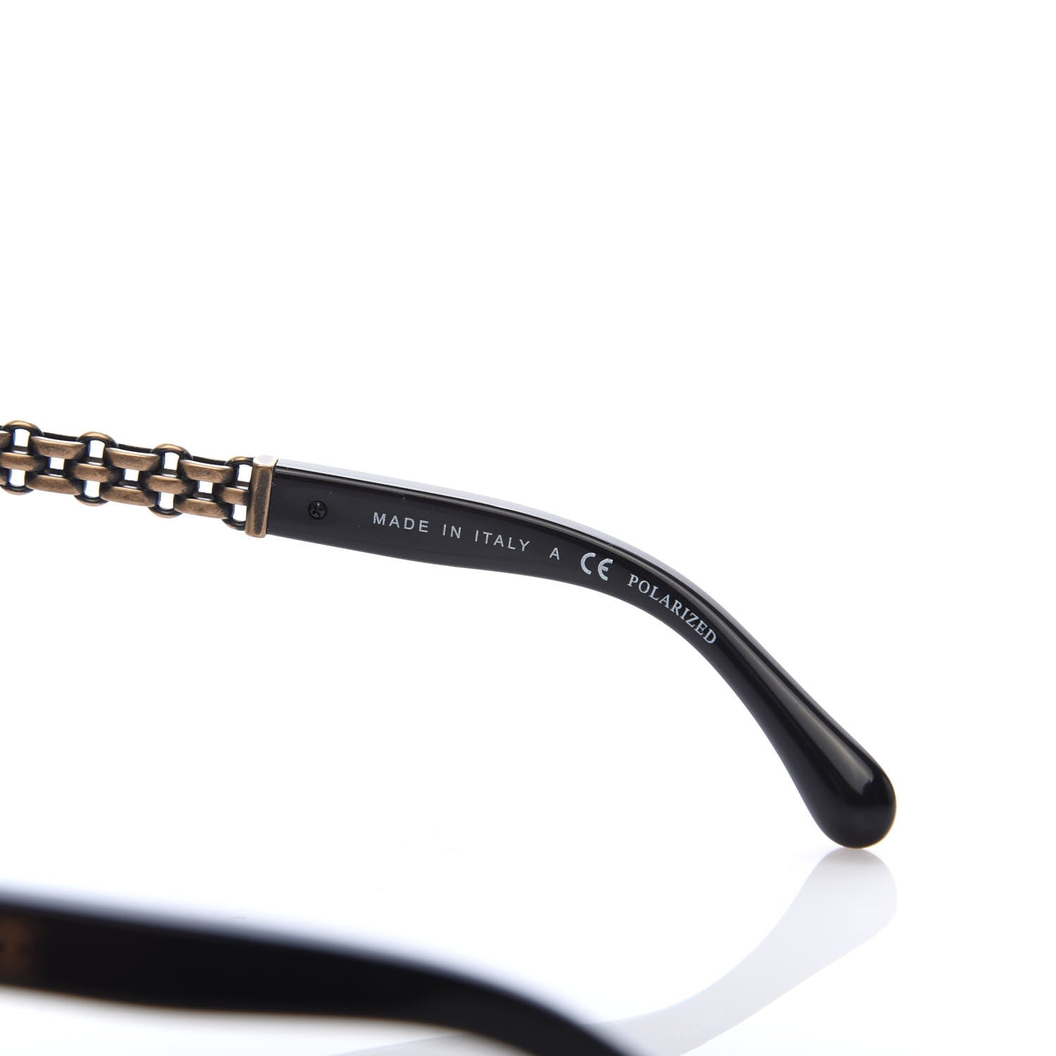 Chanel Cat Eye Chain Polarized Sunglasses 5326 Black 6 of 8