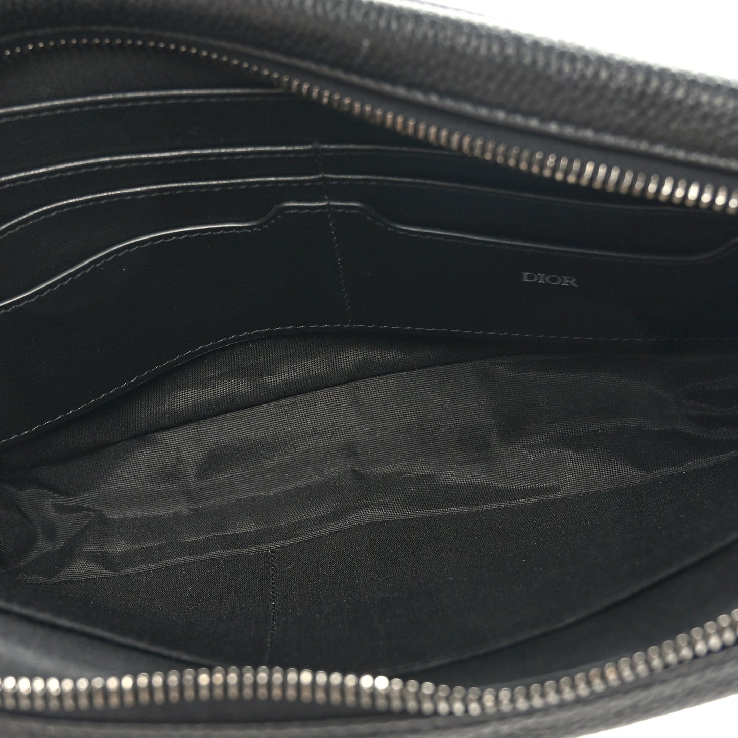 Oblique Wristlet Pouch Blue