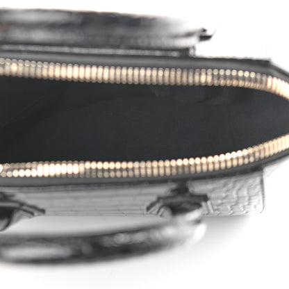 Givenchy Calfskin Crocodile Embossed Small Antigona Black 7 of 9