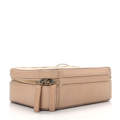 Chanel Caviar Quilted Medium CC Filigree Vanity Case Light Beige 4 of 9