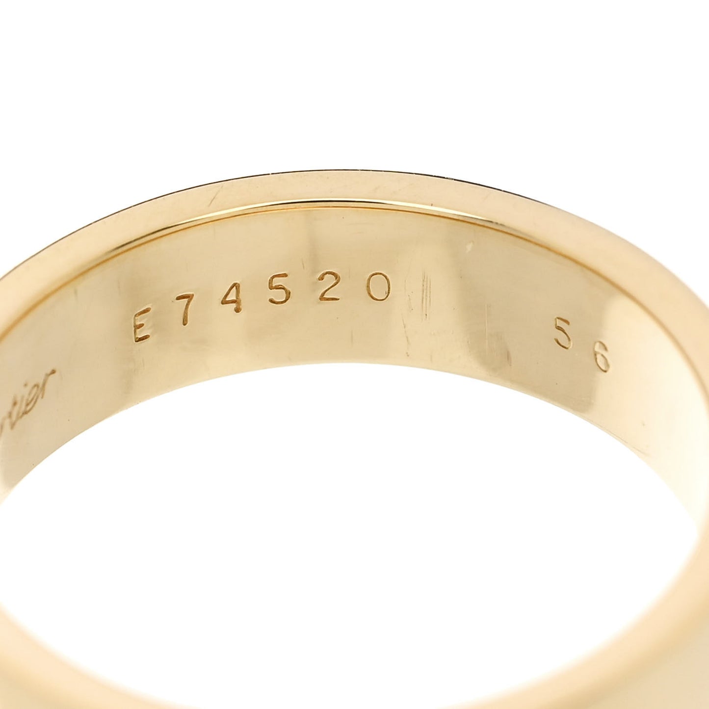 18K Yellow Gold 5.5mm LOVE Ring 56 7.5