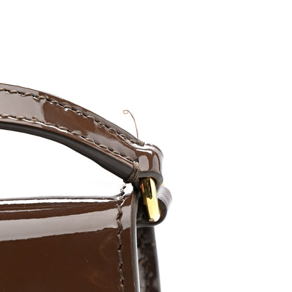 Dolce & Gabbana DOLCE GABBANA Patent DG Logo Crossbody Bag Brown 11 of 14