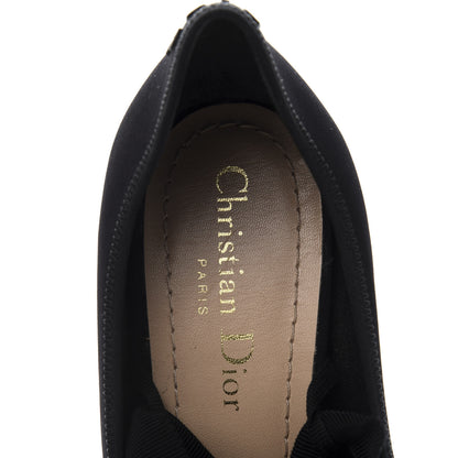 Christian Dior Grosgrain Neoprene Lucite Etoile Pumps 37.5 Black 7 of 9