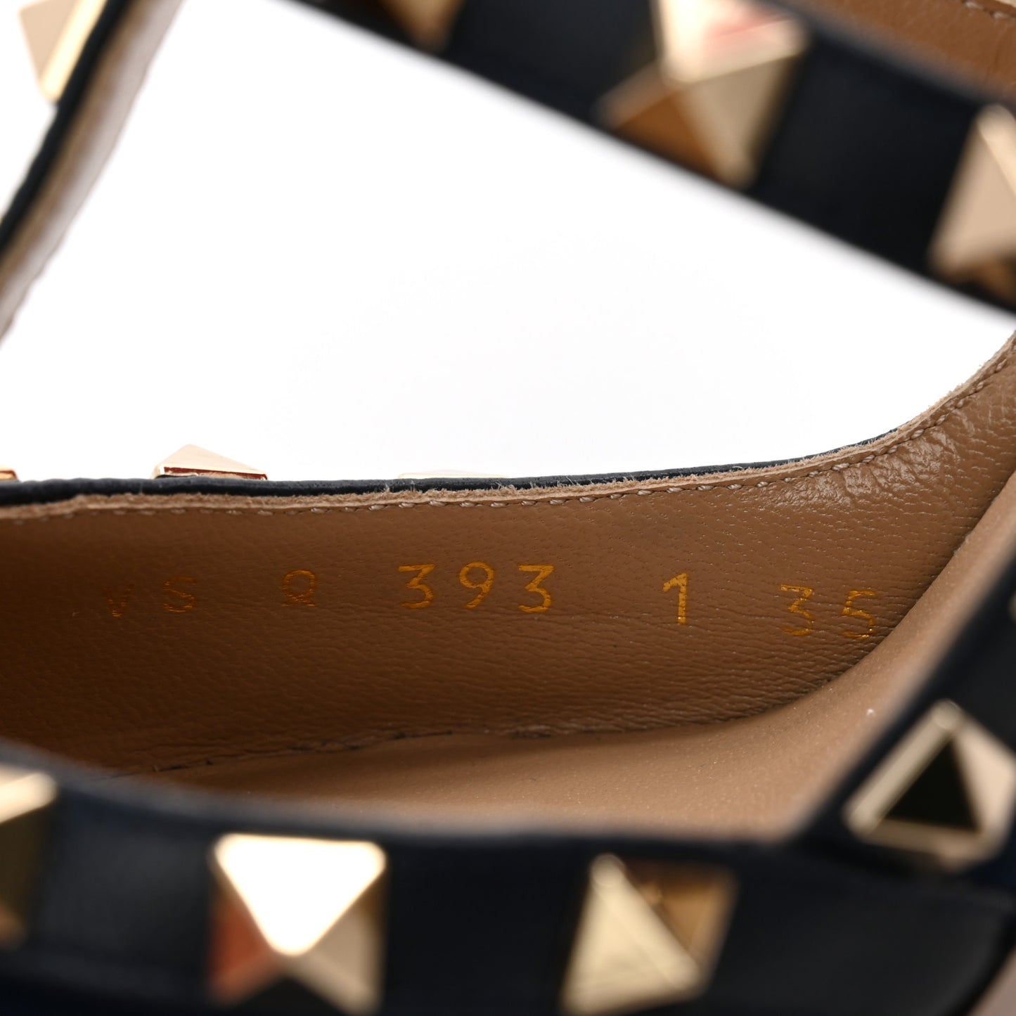 Suede Nappa Rockstud Ankle Strap 100mm Pumps 35 Marine