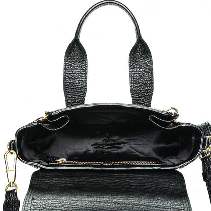 3.1 Phillip Lim 3.1 Textured Calfskin Mini Pashli Satchel Black 5 of 7
