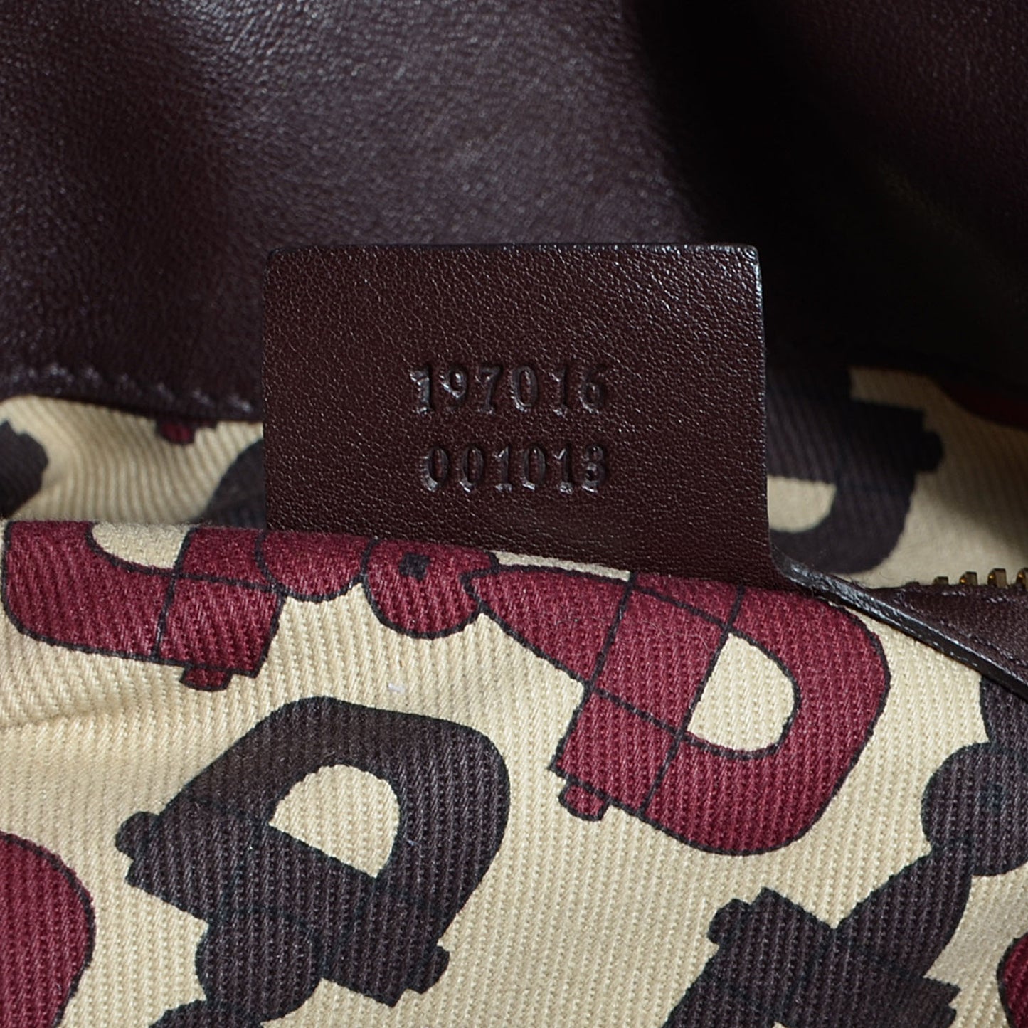 Guccissima Medium Hysteria Top Handle Bag Dark Brown
