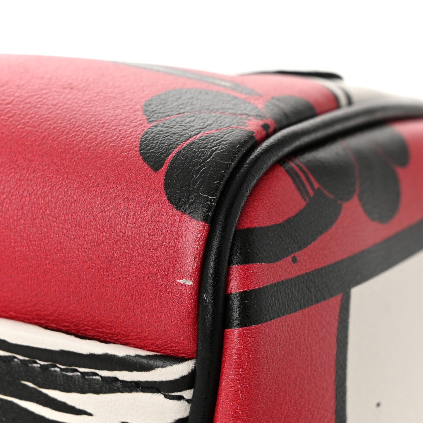Grace Lux Comic Print Bowler Bag Fuoco Black
