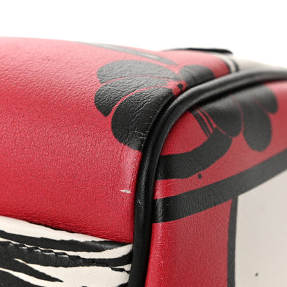 Prada Grace Lux Comic Print Bowler Bag Fuoco Black 11 of 11