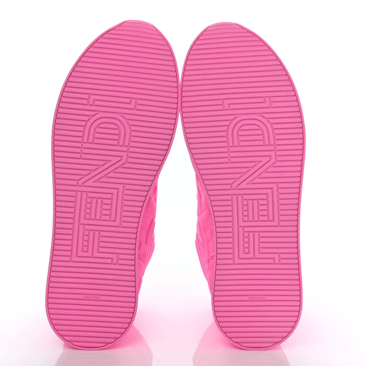 Fendi X NICKI MINAJ Lycra Macro FF Embossed Prints On High Top Sneakers 40 Pink 9 of 12