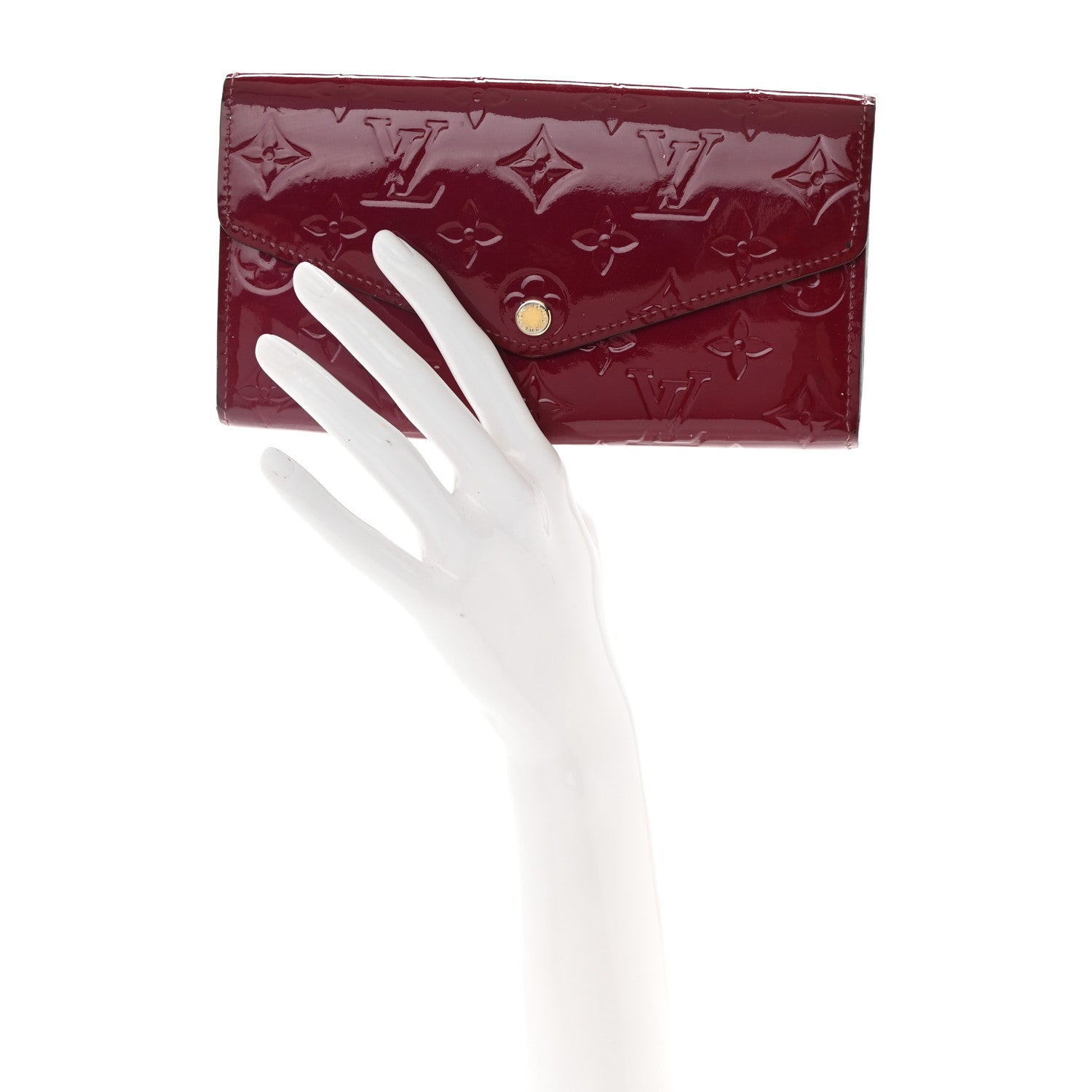 Louis Vuitton Vernis Sarah Wallet NM Magenta 2 of 6